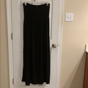 Strapless maxi dress